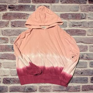 Wild fox - pink & burgundy hoodie | XS